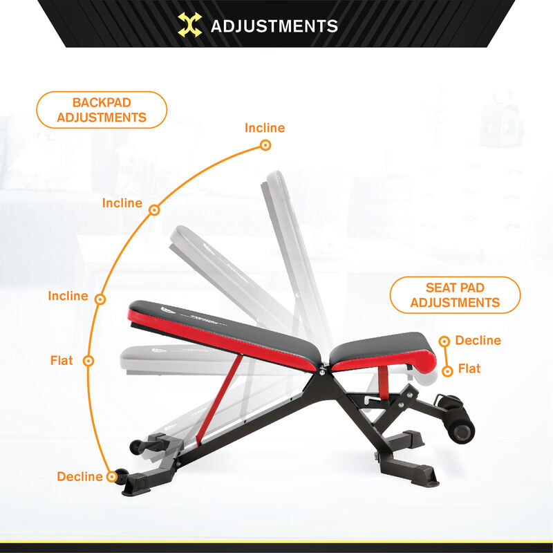 Circuit Fitness 5-Position Utility Weight Bench image number 18