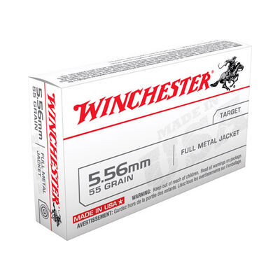 Winchester USA Rifle Ammunition 5.56mm NATO, Full Metal Jacket