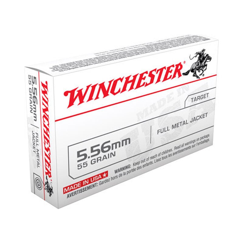 Winchester USA Rifle Ammunition 5.56mm NATO, Full Metal Jacket image number 0
