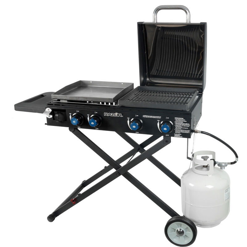 Razor Combo 4 Burner Foldable Grilldle and Grill with Lid image number 0