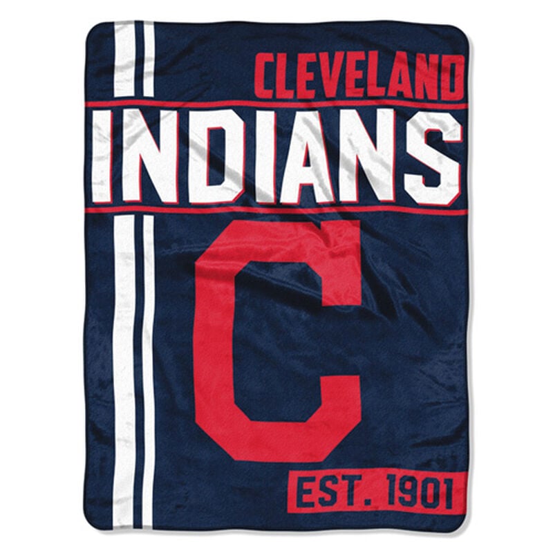 Cleveland Indians Micro Raschel Throw Blanket, , large image number 0