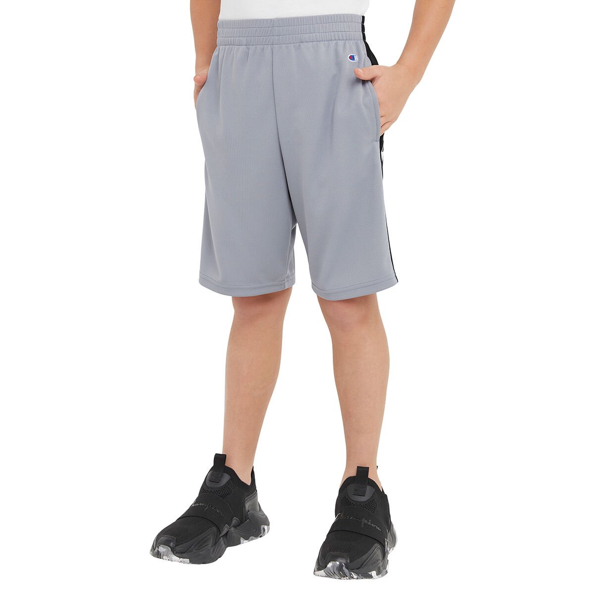 Champion Boys Mesh Shorts with Color Blocked Insert