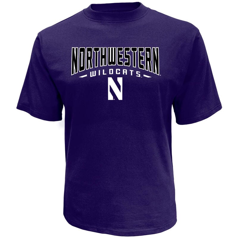 Knights Apparel Men's Short Sleeve Northwestern Classic Arch Tee image number 0