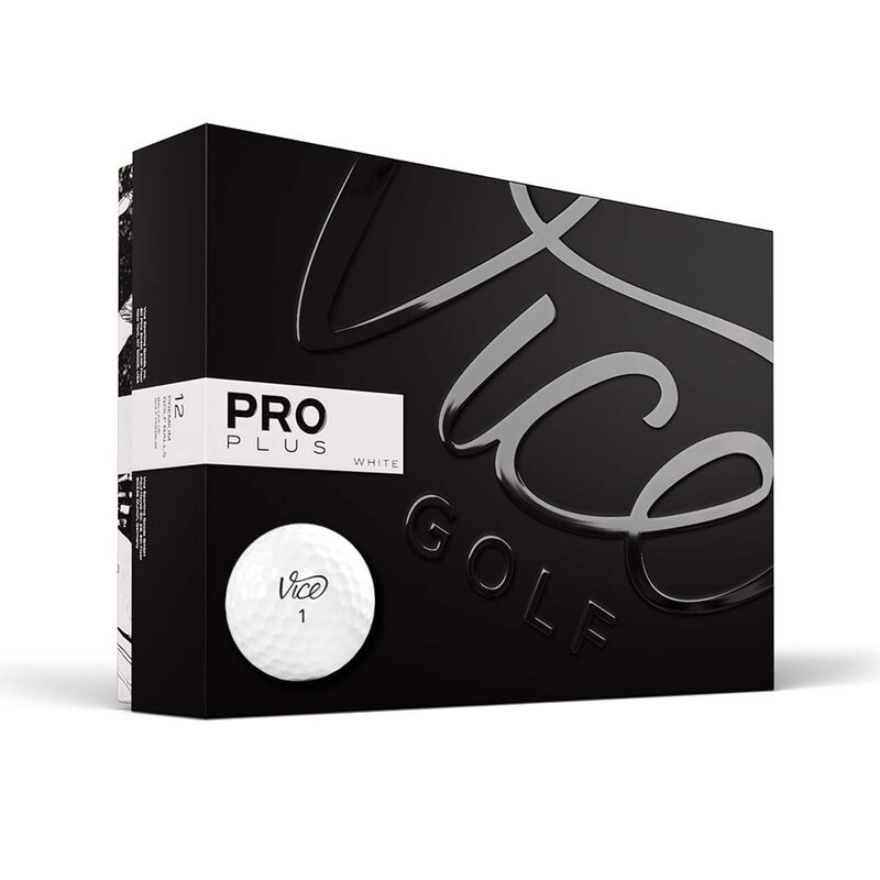 Vice Golf Pro Plus Vice White 12 Pack Golf Balls image number 0