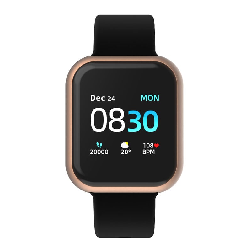Itouch Air 3 Smartwatch: Rose Gold Case with Black Strap image number 3