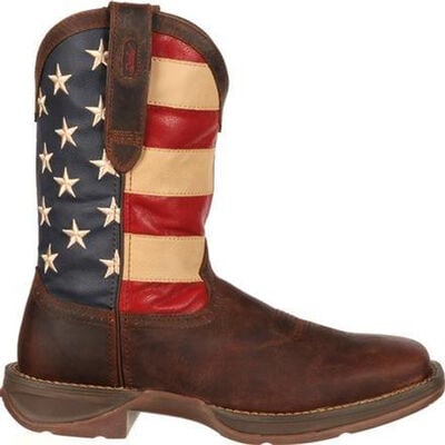Durango Men's Rebel Patriotic Pull-On Western Flag Boots