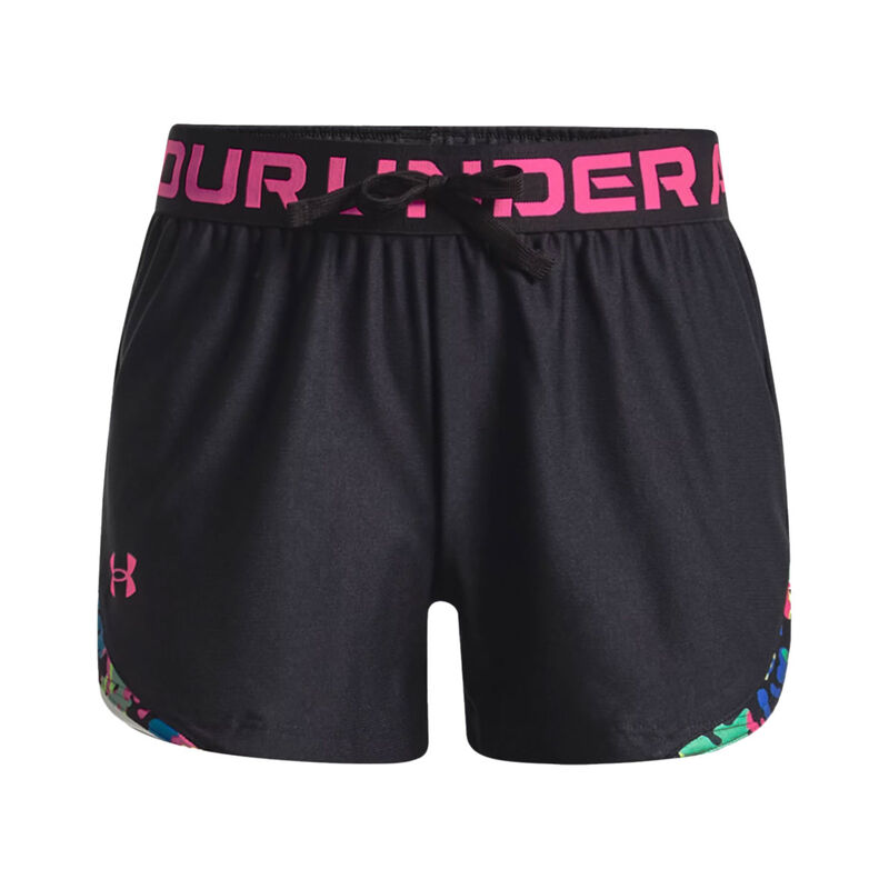 Under Armour Girls' Play Up Tri-Color Shorts image number 0