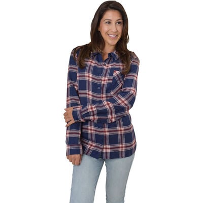 Canyon Creek Women's Navy/Pink Flannel