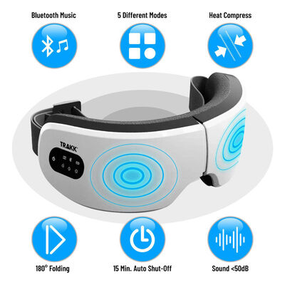Trakk Eye Massager with Heat & Vibration- Bluetooth