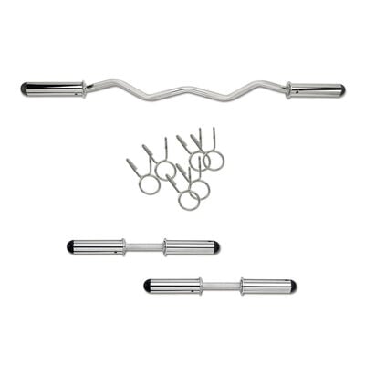 Marcy Olympic Curl Bar and Dumbbell Handle Set