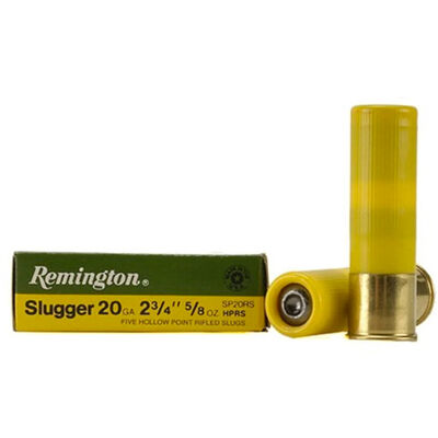 Remington Slugger 20 Gauge Rifled Slug Ammunition