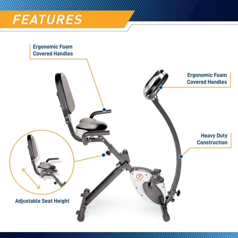 Marcy Foldable Fitness Bike, , large image number 14