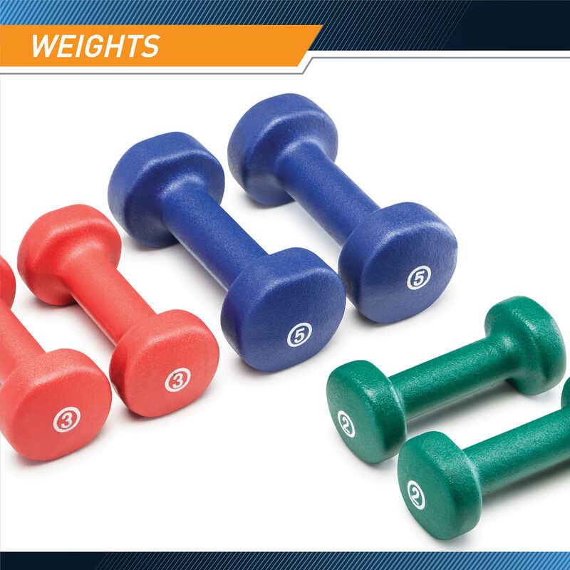 Marcy 3-Pair Neoprene Dumbbell Set with Case image number 13