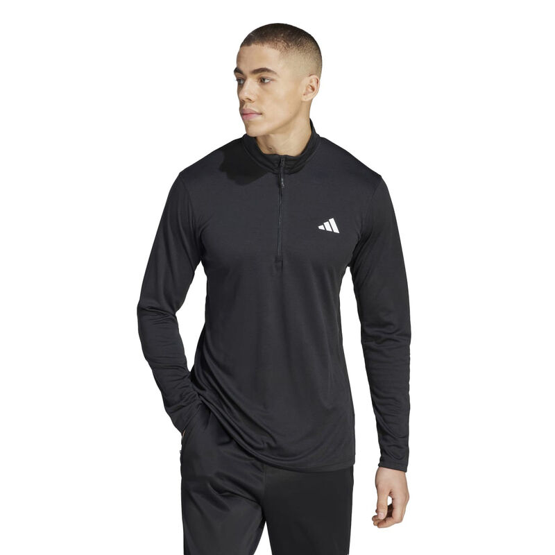 adidas Men's Train Essentials Seasonal Training 1/4-Zip Long Sleeve Sweatshirt image number 2
