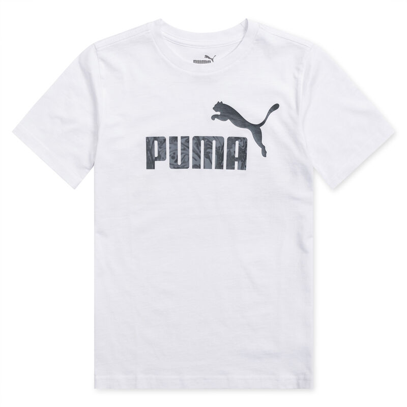 Puma Boys' Short Sleeve Logo Tee image number 1