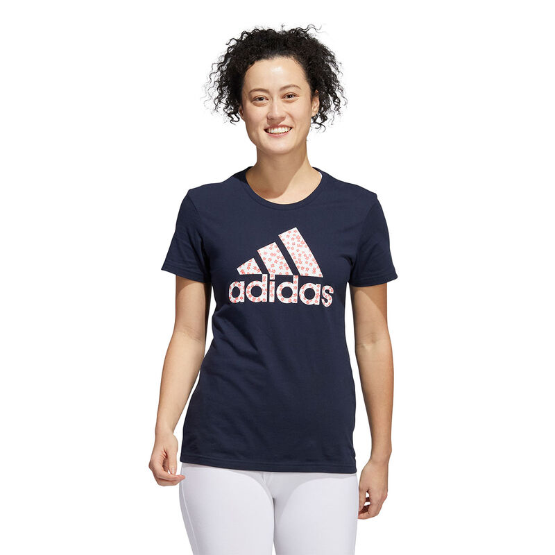 adidas Women's Short Sleeve Two Tone Tee image number 0