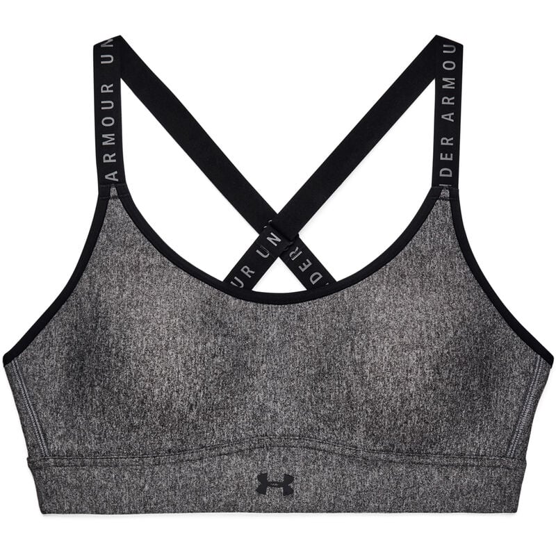 Under Armour Women's Infinity Mid-Impact Heather Cover Sports Bra image number 4