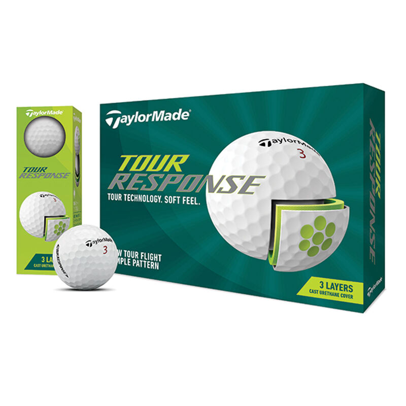 Taylormade Tour Response White 12 Pack Golf Balls image number 0