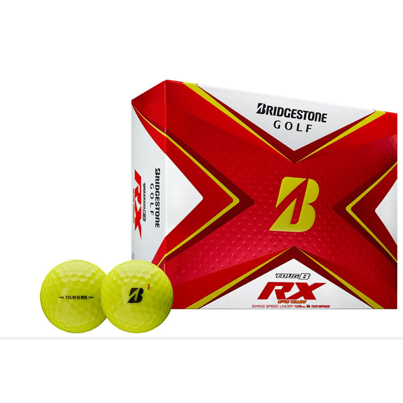Bridgestone Tour B-RX Yellow Golf Balls 12 Pack image number 0