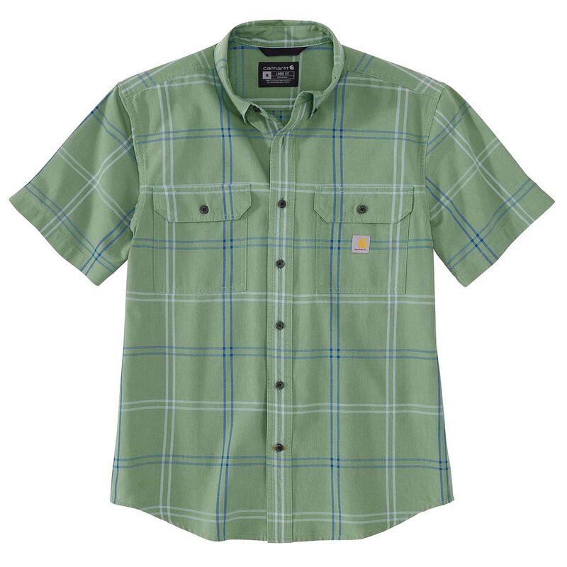 Carhartt Men's Loose Fit Midweight Short-Sleeve Plaid Shirt image number 0