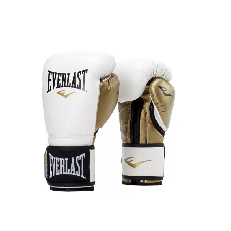 Everlast 12 Ounce Powerlock Hook and Loop Kickboxing Boxing Bag Training Gloves image number 0