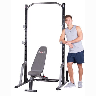 Body Champ 2PC Power Rack With Utility Bench