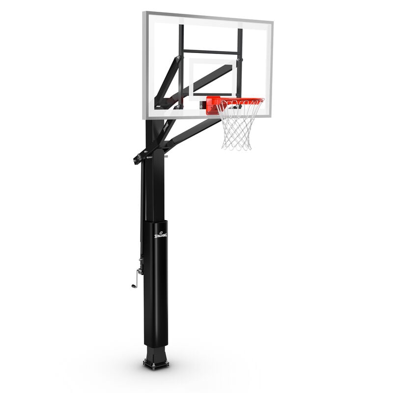 Spalding "888" Series 60" Glass In-Ground Basketball Hoop image number 0