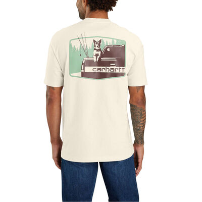 Carhartt Loose Fit Heavyweight Short-Sleeve Pocket Dog Graphic T-Shirt