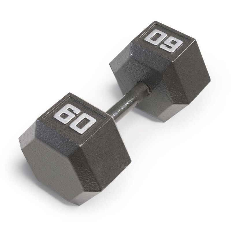 Marcy 60lb Cast Iron Hex Dumbbell image number 0