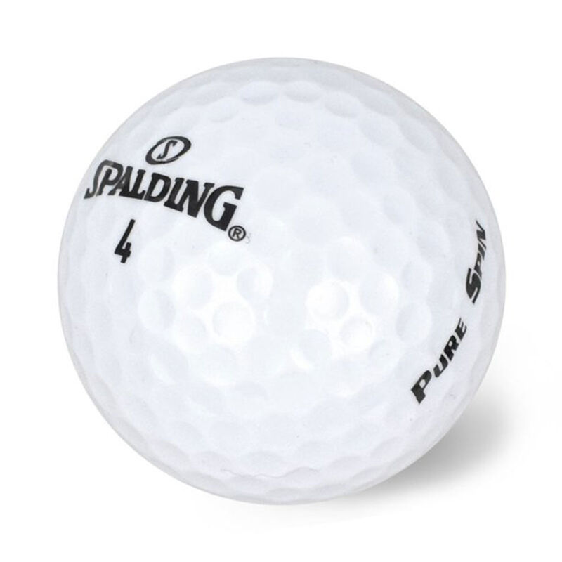 Spalding Pure Spin White Golf Balls 12 Pack image number 1