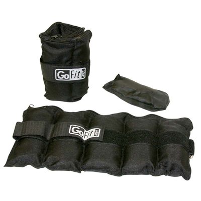 Go Fit 5lb Adjustable Ankle Weights - 2.5lbs each