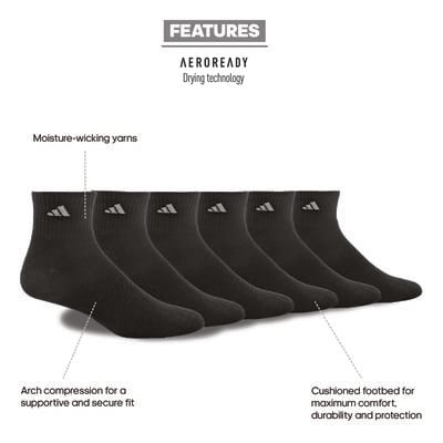 adidas 6-Pack Socks
