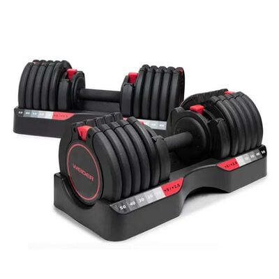 Weider 55lb Pair of Select-A-Weight Adjustable Dumbbells