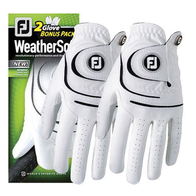 Footjoy Men's Weather Soft 2 Pack Golf Gloves