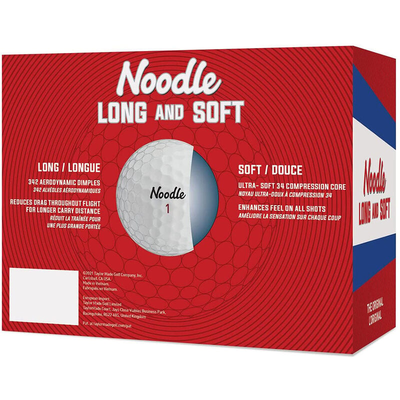 Taylormade Noodle Long and Soft White 15 Pack Golf Balls image number 1