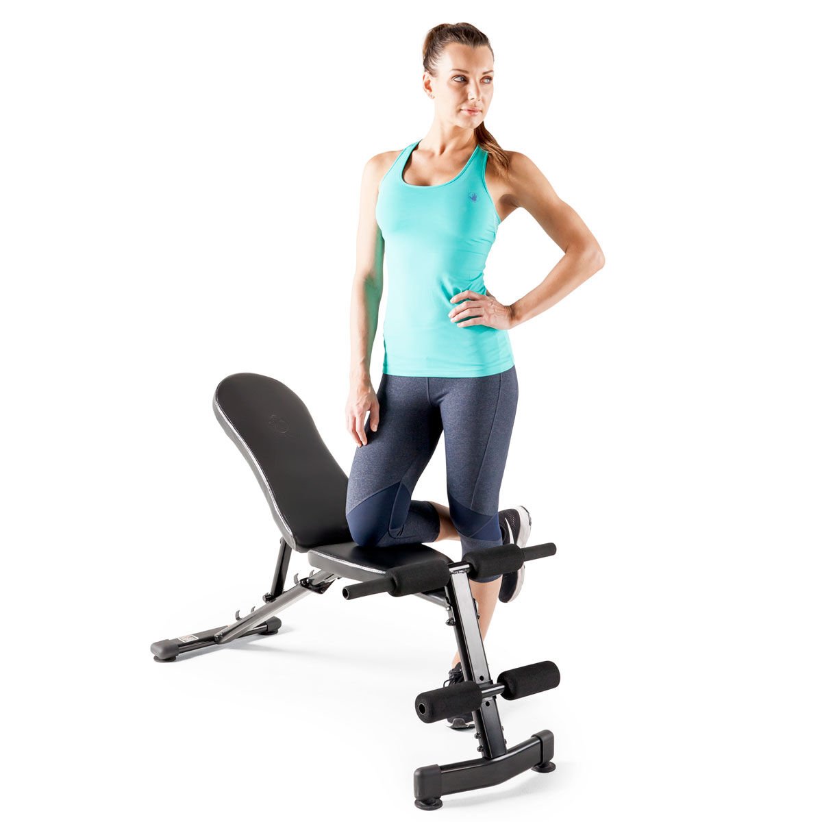 Foldable multi function shop utility bench