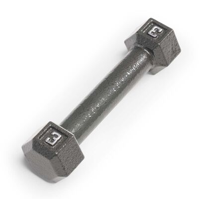 Marcy 3lb Cast Iron Hex Dumbbell