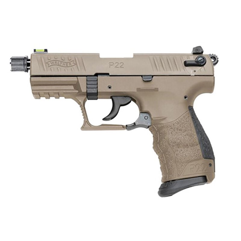 Walther P22Q TB Tactical FDE Pistol image number 0
