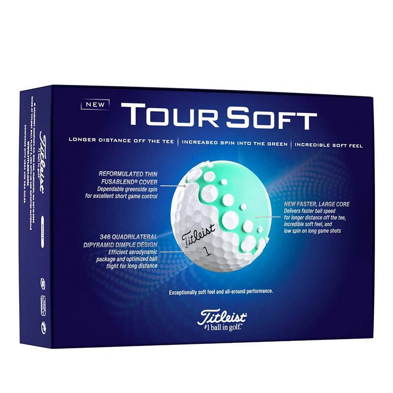 Titleist Tour Soft Glossy Green Golf Balls image number 1