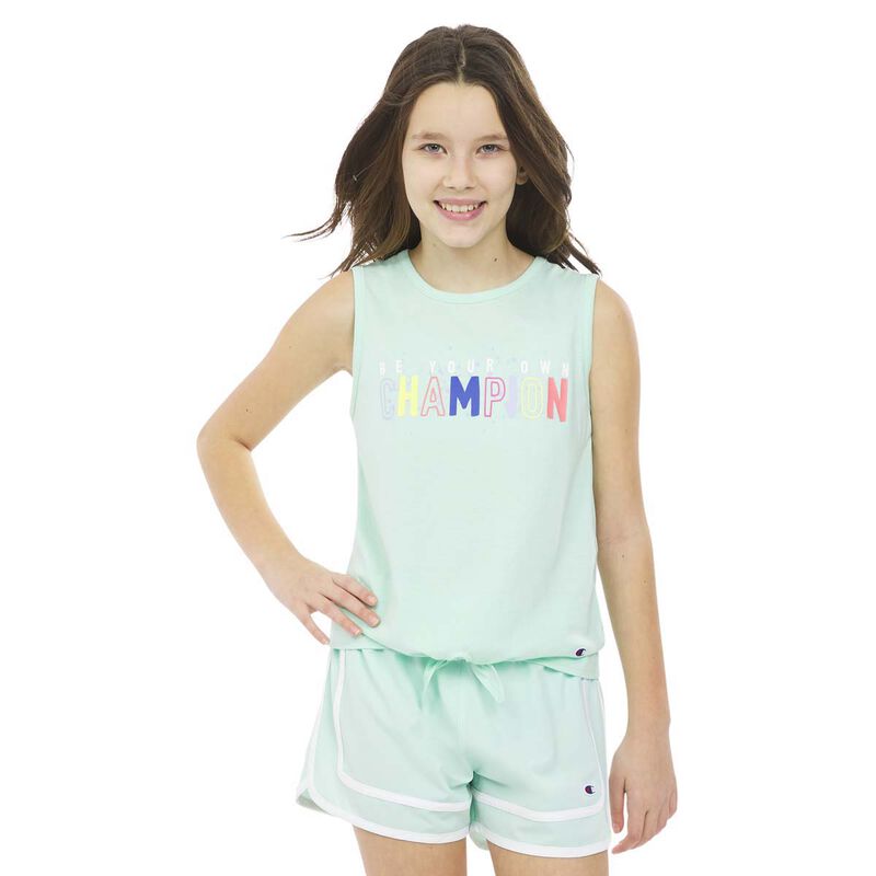 Champion Girl's Tie Front Tank image number 1