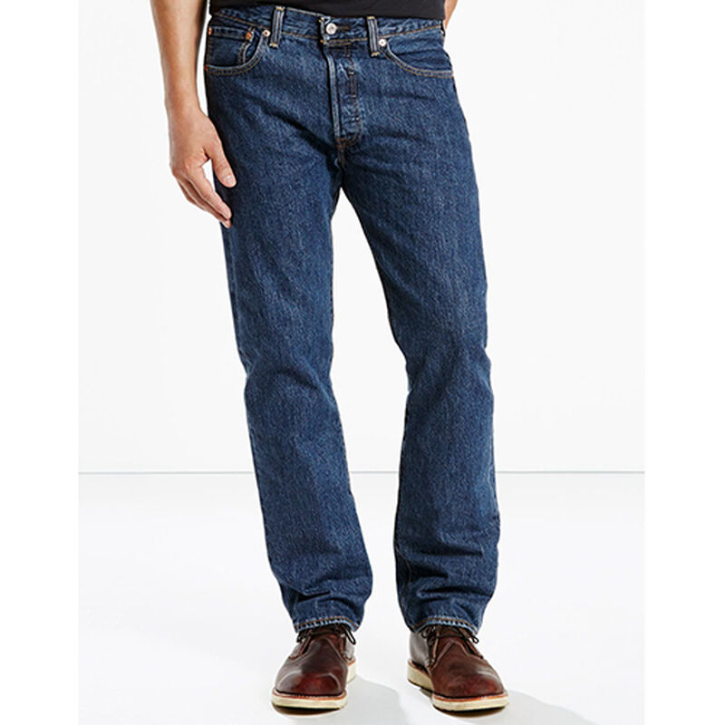 Levi's Men's Dark Stonewash Original Fit Jeans image number 2