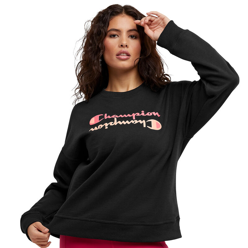 Champion Women's Graphic Powerblend Crew image number 0