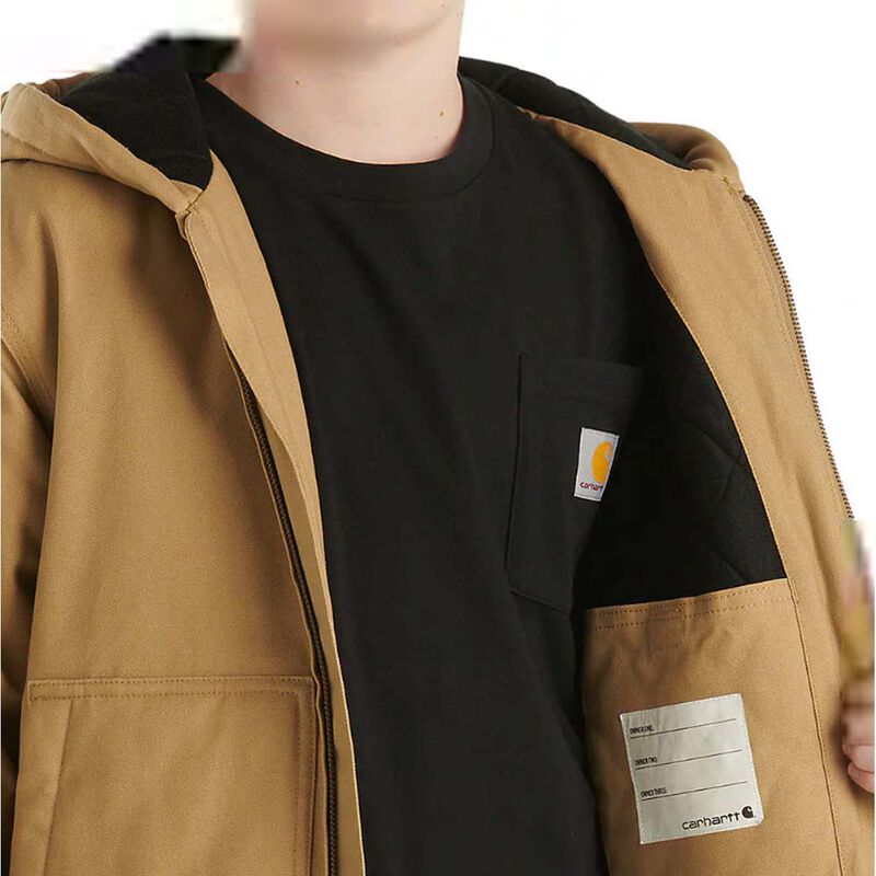Carhartt Boys' Flannel Quilt Lined Active Jacket image number 2