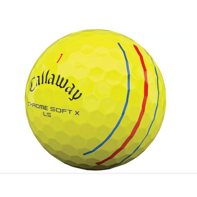 Callaway Golf Chrome Soft X LS Triple Track Yellow Golf Balls