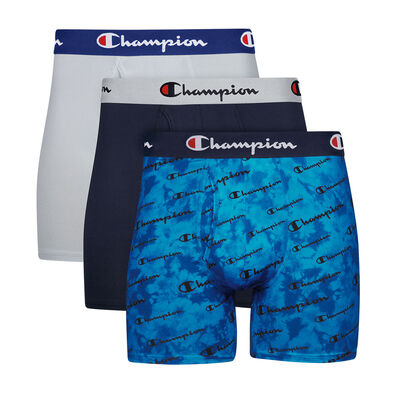 Champion Men's Logo Tie Dye Boxer Briefs