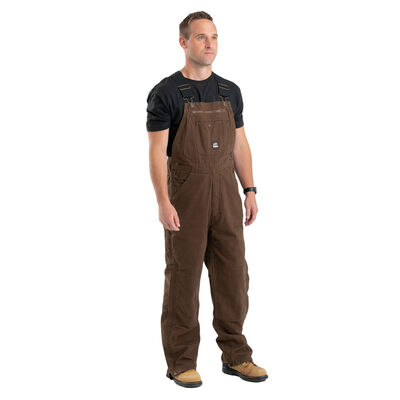 Berne Men's Heartland Insulated Washed Duck Bib Overall-Big