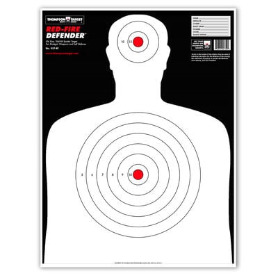 Thompson Target XL Red-Fire Silhouette 19"x25" Targets 5 pack
