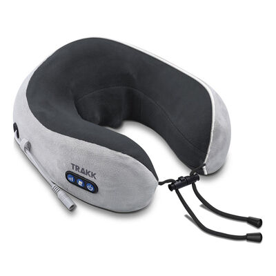 Trakk Wireless Neck Massage Pillow- Great For On The Go- Rebound Memory Cotton Foam Deep Muscle Rel