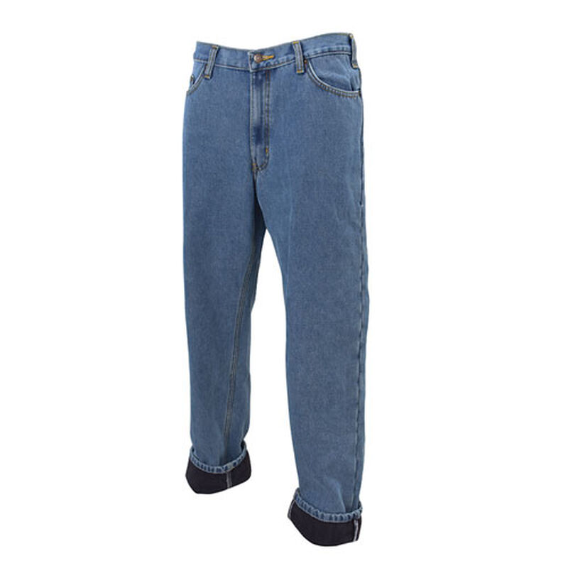 Full Blue Men's Bonded 5 Pocket Relax Fit Low Waist Jean image number 0