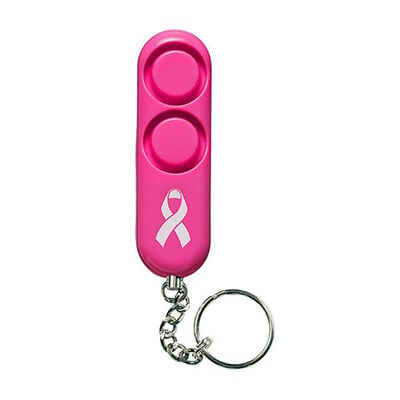 Sabre Pink Breast Cancer Personal Alarm With Key Ring